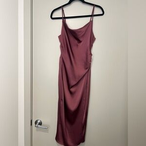 Cowell neck midi dress